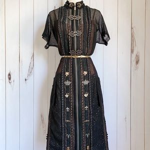 Elegant & Fierce Byron Lars Ornate Black Dress